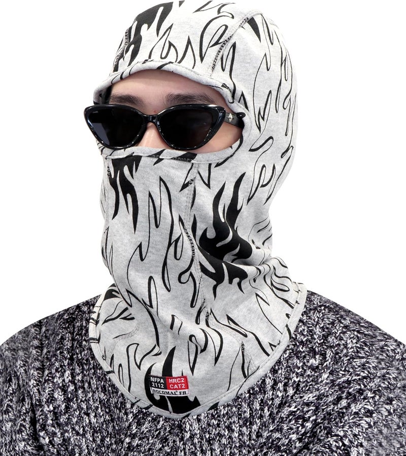 BOCOMAL FR Balaclava Face Mask 7oz Flame Resistant Covering Welding Hood Arc Rated NFPA2112 CAT2 One Size - Image 1